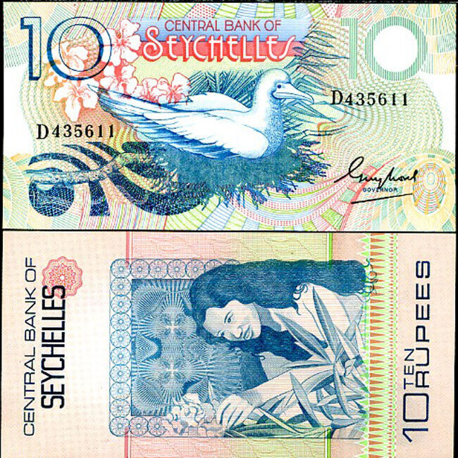 Seychelles 10 Rupees ND 1983 P 28 UNC