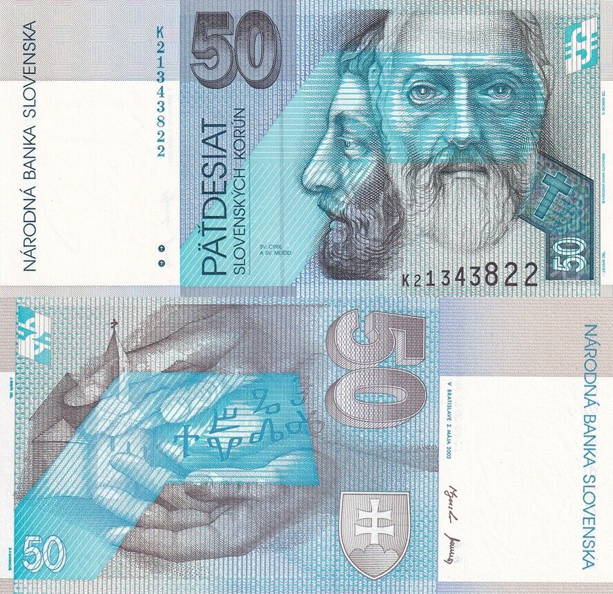 Slovakia 50 korun 2002 P 21 d UNC