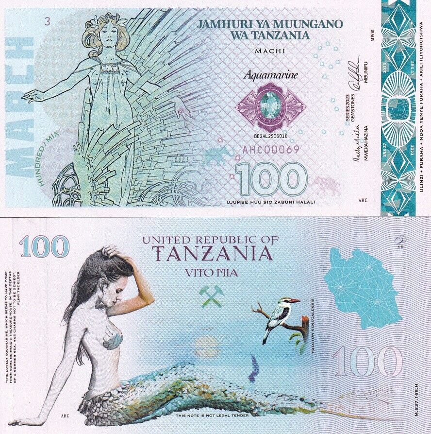 BIRTHSONE SERIES 100 Vito March 2023 Tanzania Aquamarine Polymer Fantasy