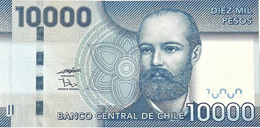 Chile 10000 Pesos 2011 P 164 b UNC