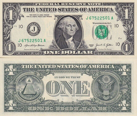 United States 1 Dollars USA 2021 P 549 Kansas City MO "J" UNC LOT 3 PCS