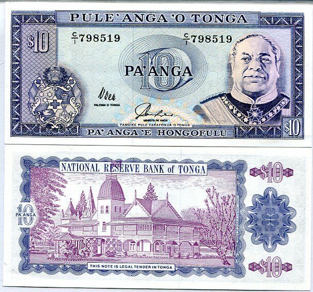 Tonga 10 Paanga 1978 P 28 AUnc