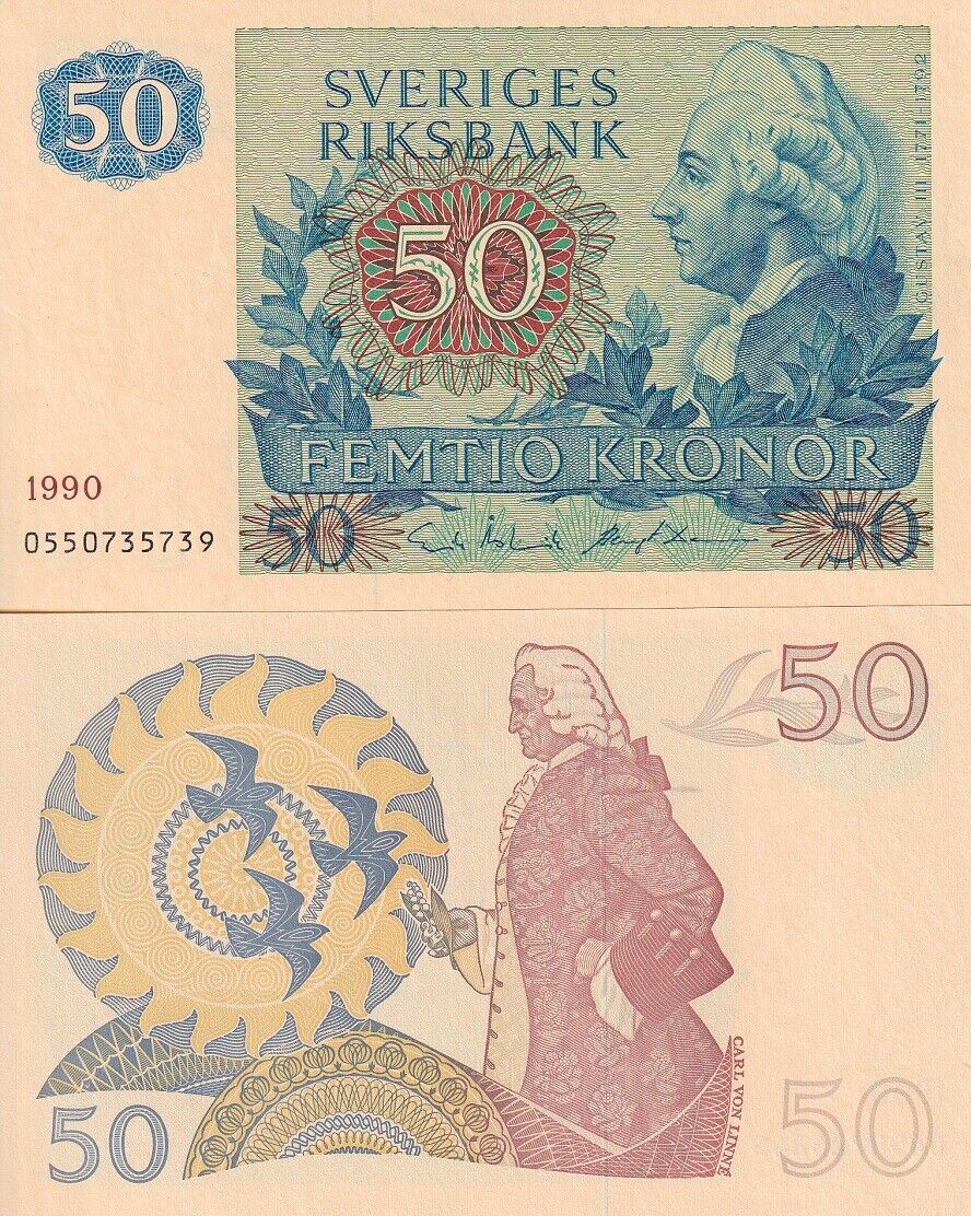 Sweden 50 Kronor 1990 P 53 d UNC
