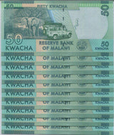 Malawi 50 Kwacha 2020 P 64 NEW SIGN LOT 10 UNC
