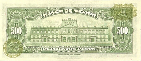 Mexico 500 Pesos 1978 P 51 t AUnc