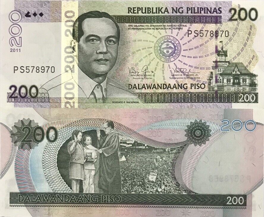 Philippines 200 Piso 2011 P 195 c UNC