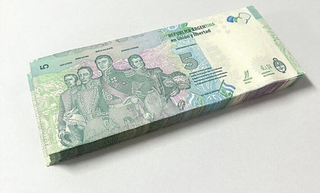 Argentina 5 Pesos 2015 SERIES B P 359 UNC LOT 25 PCS