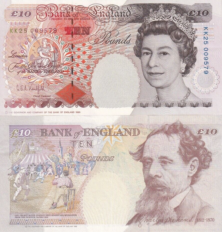Great Britain 10 Pounds 1993 ND 2000 P 386 a AUnc