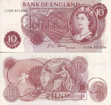 GREAT BRITAIN 10 SHILLINGS ND 1960 - 1970 P 373 c UNC