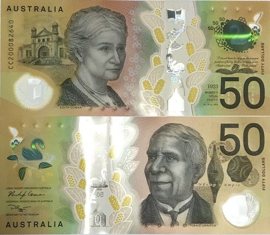 Australia 50 Dollars 2020 Polymer P 65 NEW Sing Philip Lowe & Gaetjens UNC
