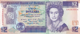 Belize 2 Dollar 1990 P 52 a UNC