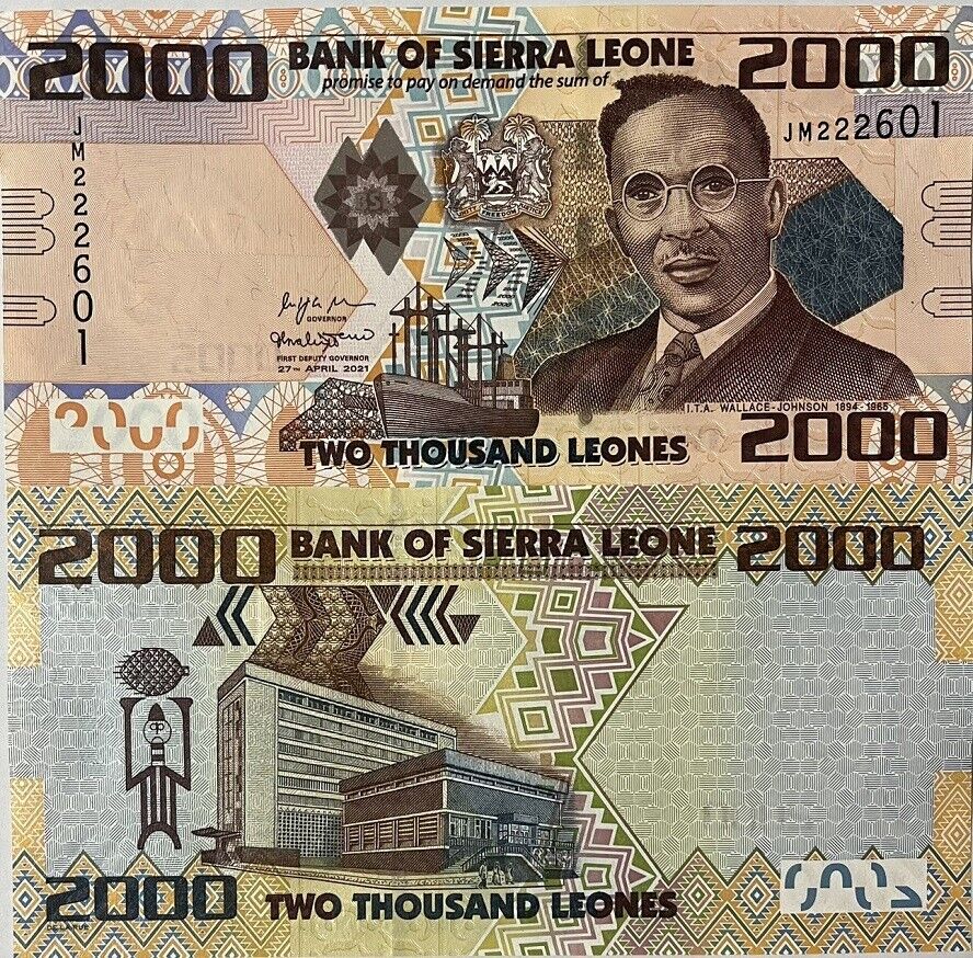 Sierra Leone 2000 Leones 2021 P 31 UNC