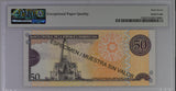 Dominican Republic 50 Pesos 2008 P 176s2 SPECIMEN Superb Gem UNC PMG 67 EPQ Top