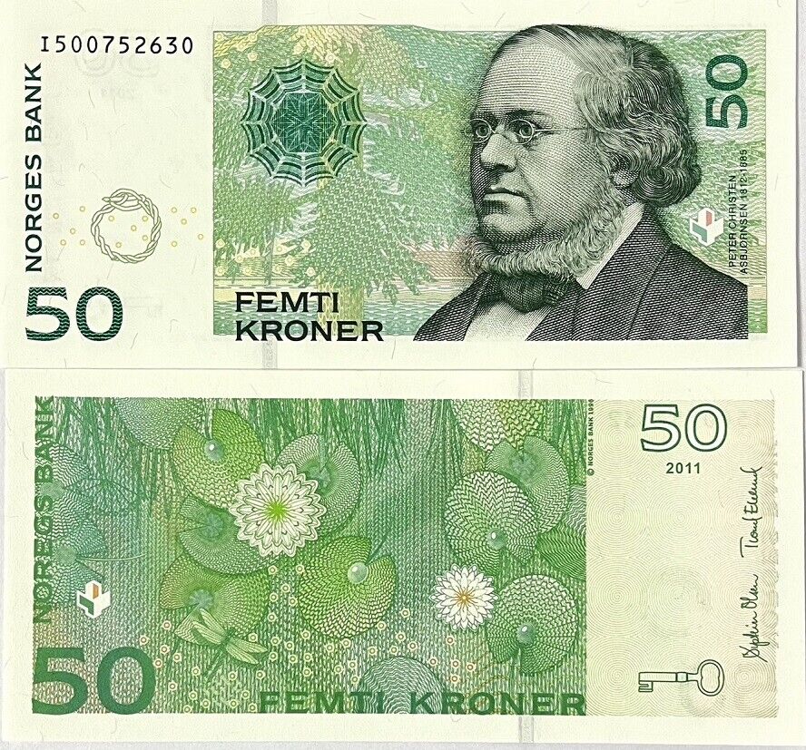 Norway 50 Kroner 2011 P 46 d UNC
