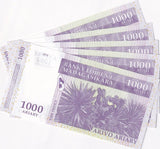Madagascar 1000 Ariary 2004 P 89 c UNC LOT 5 PCS