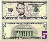 United States 5 Dollars USA 2021 P 551 San Francisco CA "L" UNC