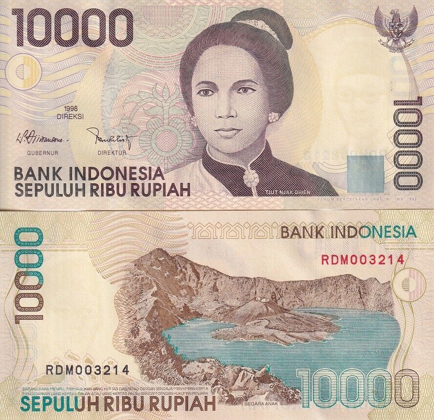 Indonesia 10000 Rupiah 1998/1998 P 137 a UNC