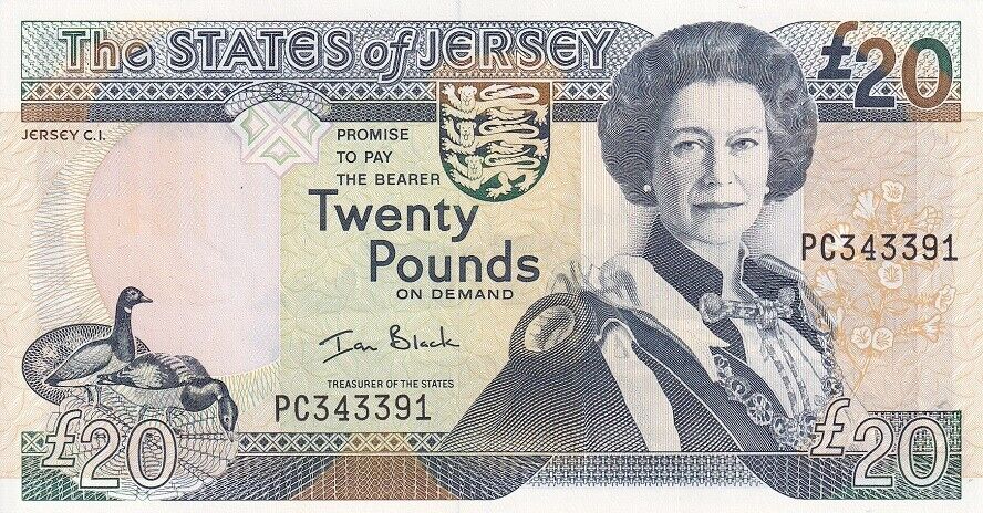 Jersey 20 Pounds ND 2000 P 29 AUnc