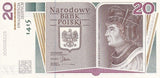 Poland 20 Zlotych 2015 P 188 Comm. UNC