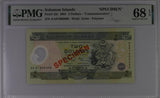 Solomon Islands 2 Dollars 2001 P 23 Polymer Specimen Superb Gem UNC PMG 68 EPQ T