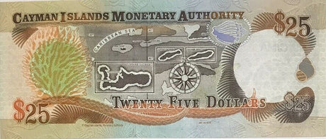 Cayman Islands 25 Dollars 2003 Prefix C/1 P 31 UNC