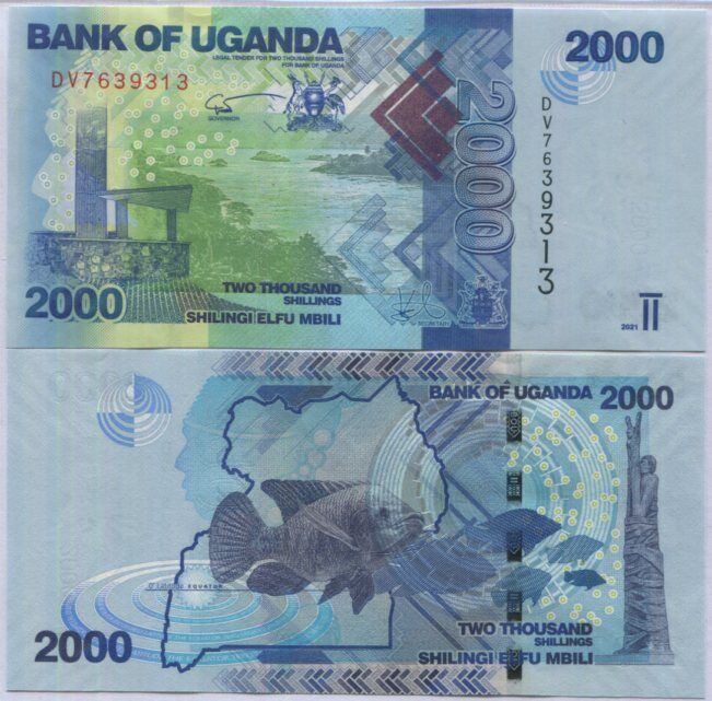Uganda 2000 Shillings 2021 P 50 UNC