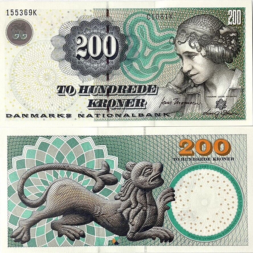 Denmark 200 Kroner 2008 P 62 f UNC