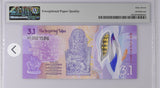 Indonesia Test Note 3.1 Perum Peruri Polymer Garuda Superb Gem UNC PMG 67 EPQ