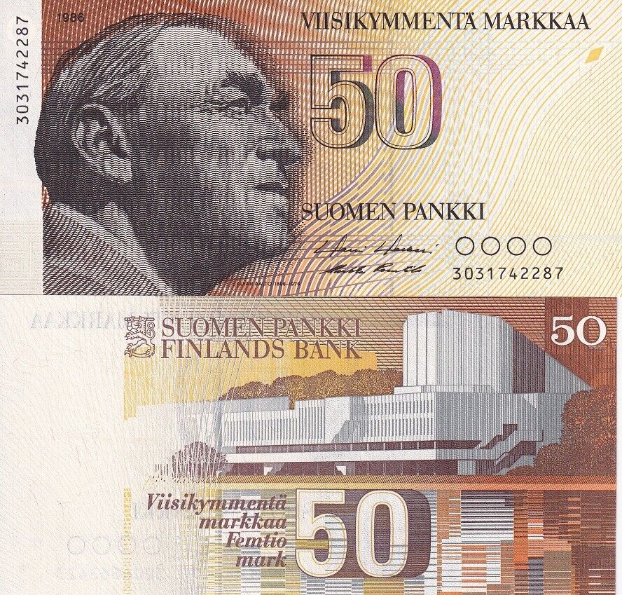 Finland 50 Markkaa 1986 P 114 UNC