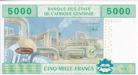 Central African States Cameroon 5000 Francs 2002 P 209Ua UNC