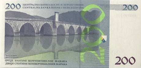 Bosnia & Herzegovina 200 Convert Maraka 2022 P 71 UNC