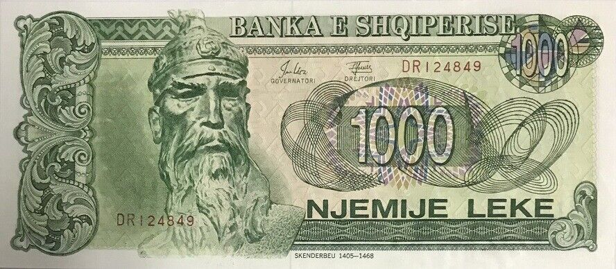 Albania 1000 LEKE 1992 P 54 UNC