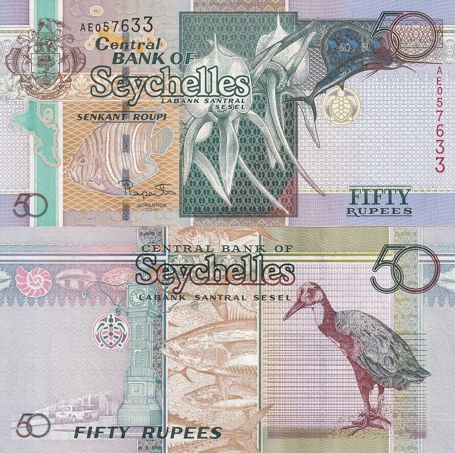 Seychelles 50 Rupees 2011 P 43 AUnc