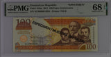 Dominican Republic 100 Pesos 2011 P 184 as SPECIMEN Superb Gem UNC PMG 68 EPQ