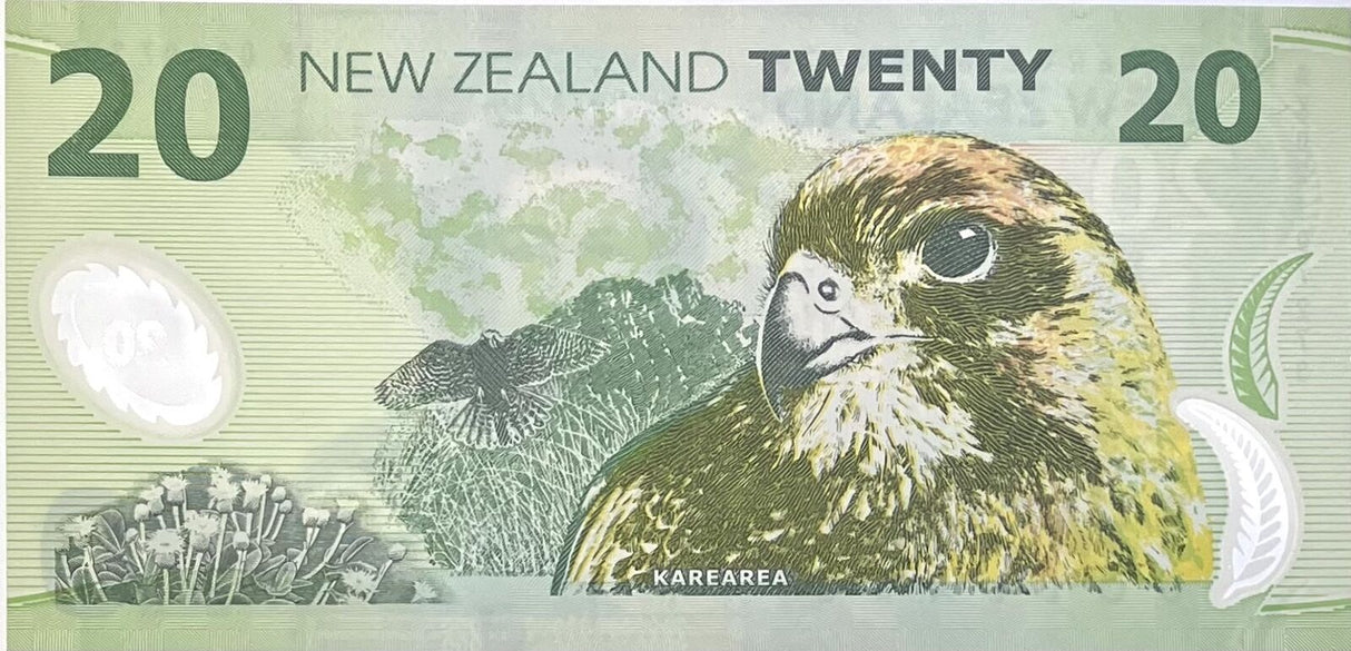 New Zealand 20 Dollars 2002 Polymer P 187 a UNC
