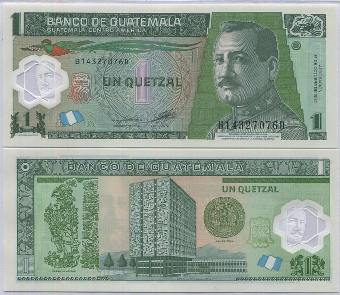 Guatemala 1 Quetzal 17-10-2012 P 115 UNC