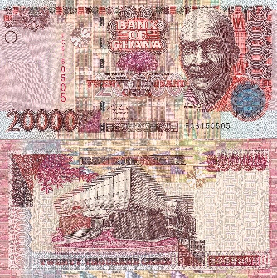 Ghana 20000 Cedis 2006 P 36 c UNC