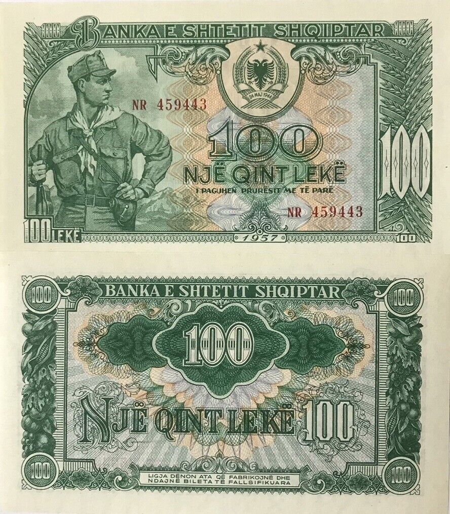 Albania 100 Leke 1957 P 30 UNC