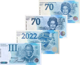 Great Britain Set 4 UK 2023 HM King Charles III & Queen Elizabet Fantasy Note