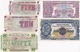 Great Britain Armed Forces Set 5 Aunc 1 5 5 10 50 Pound P M22 M23 M47 M48 M49