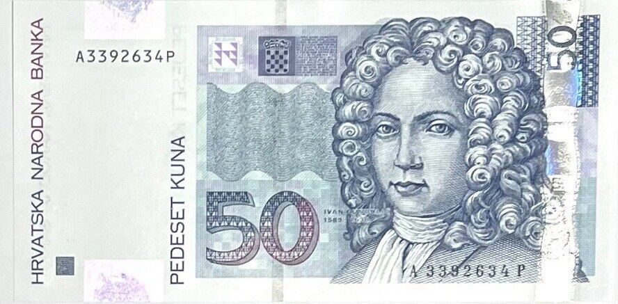 Croatia 50 Kuna 2002 P 40 a UNC