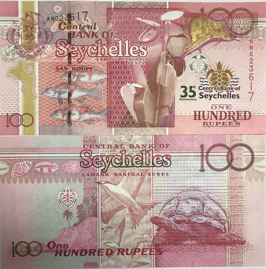 Seychelles 100 Rupees 2013 P 47 UNC