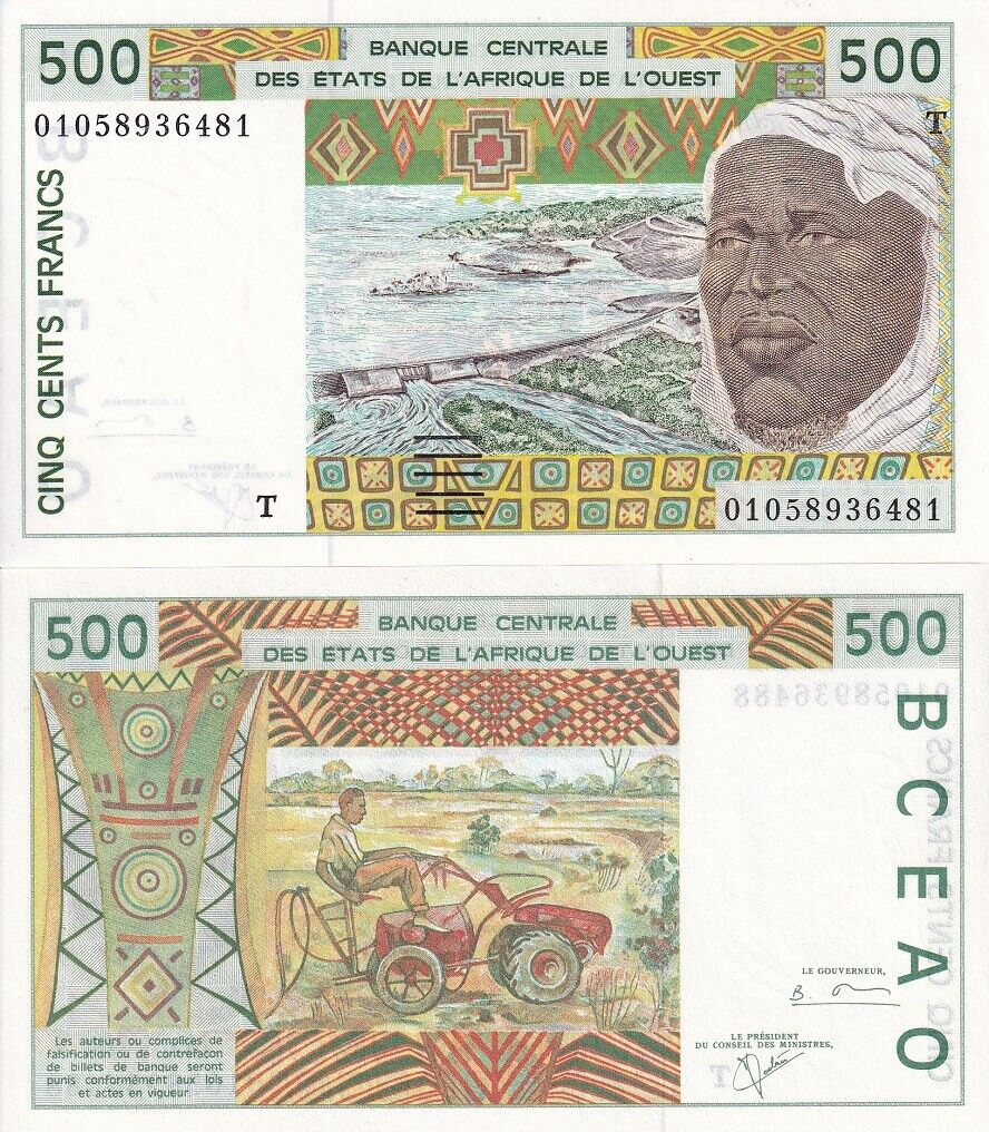 West African States Togo 500 FRANCS 2001 P 810Ti UNC