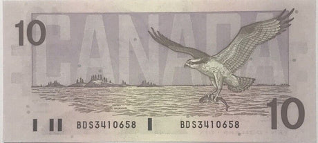 Canada 10 Dollars 1989 P 96 b AUnc