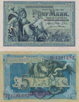 Germany 5 Mark 1904 P 8 b UNC