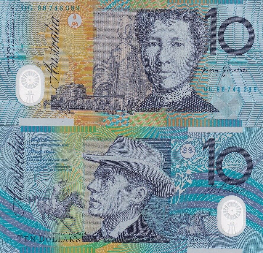 Australia 10 Dollars 1998 P 52 b Polymer UNC