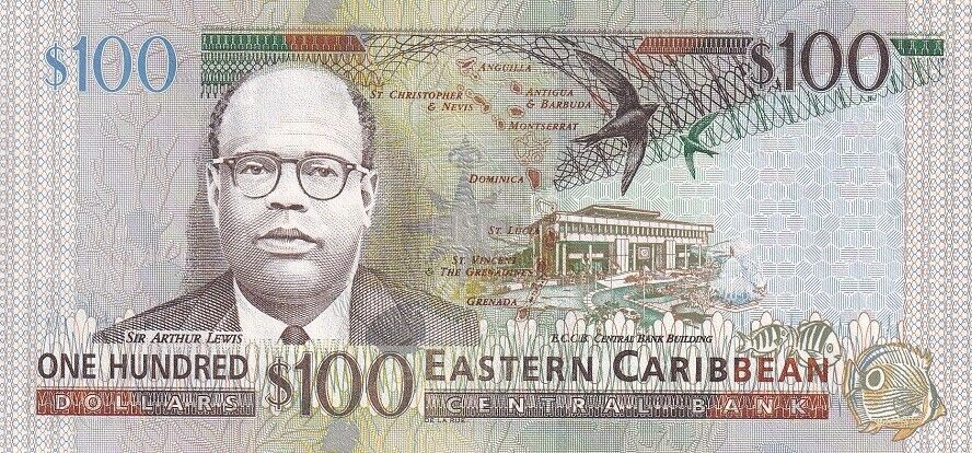 East Caribbean 100 Dollars ND 2003 P 46 m QEII UNC