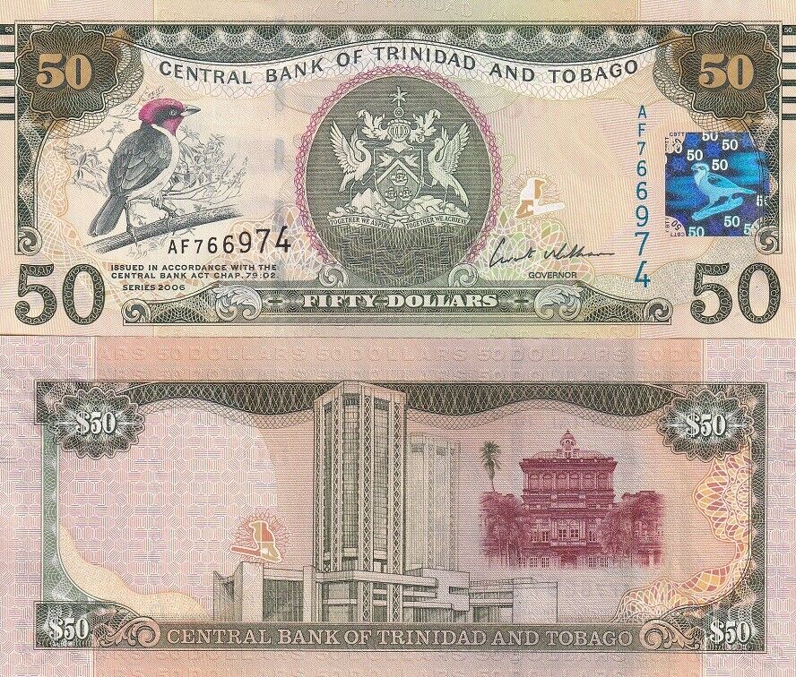 Trinidad & Tobago 50 Dollars 2006 P 50 UNC