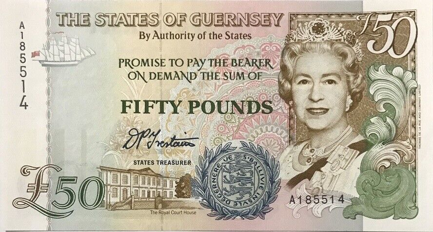 Guernsey 50 Pound ND 1996 P 59 UNC