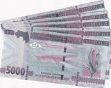 Guinea 5000 Francs 2022 P 49 UNC LOT 5 PCS